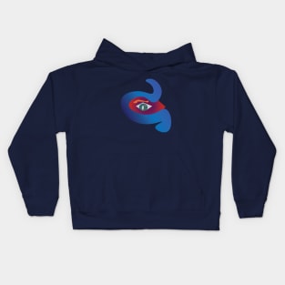 Abstract Eye Vector Art Kids Hoodie